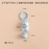 New Cartoon Kitten Keychain Colorful Bell Accessories Student School Bag Cute Pendant Best Friend Gift
