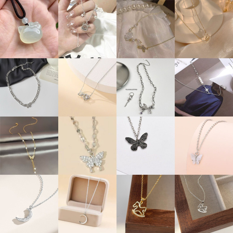 [Double Festival Welfare] Necklace for women with niche design, advanced new style, trendy love, light luxury, trendy clavicle chain