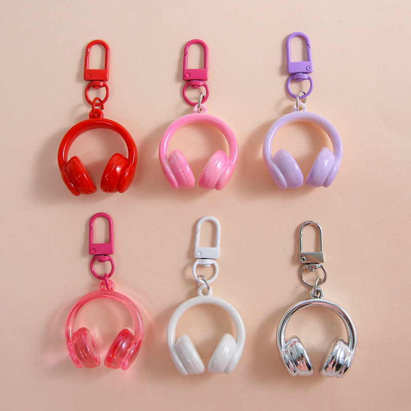 New ins style versatile three-dimensional earphone keychain cute bag pendant exquisite decoration diy handmade jewelry accessories