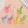 [White] Door buckle + transparent plastic five-pointed star + mini heart  + Rs.10.00 