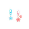 New color transparent cherry blossom keychain love accessories cute female bag pendant diy handmade jewelry accessories