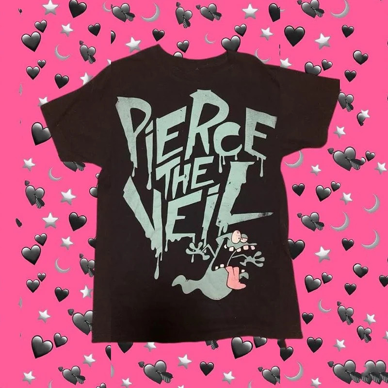 Ouma cross-border cotton Aesthetic Emo y2k tops Summer Baby Tees Tops Str