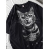 European code cross-border cotton Doberman T-Shirts Women Dog Prints Cotton Tops S