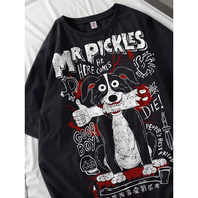 European code cross-border cotton Doberman T-Shirts Women Dog Prints Cotton Tops S
