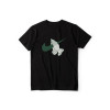 European code cross-border pure cotton high-end men's pure cotton round neck printed short-sleeved T-shirt men's 2024 summer new loose