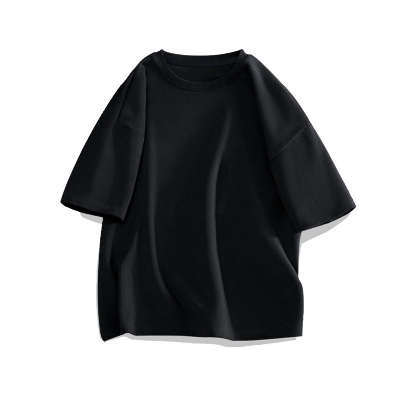 Ouma cross-border pure cotton is exclusively for overseas wholesale~Heavyweight pure cotton short-sleeved T-shirts for men and women, the same style for summer, trendy and loose