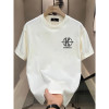 European code cross-border pure cotton Hong Kong style short-sleeved cotton tops for men and women summer loose American T-shirts new trendy brands