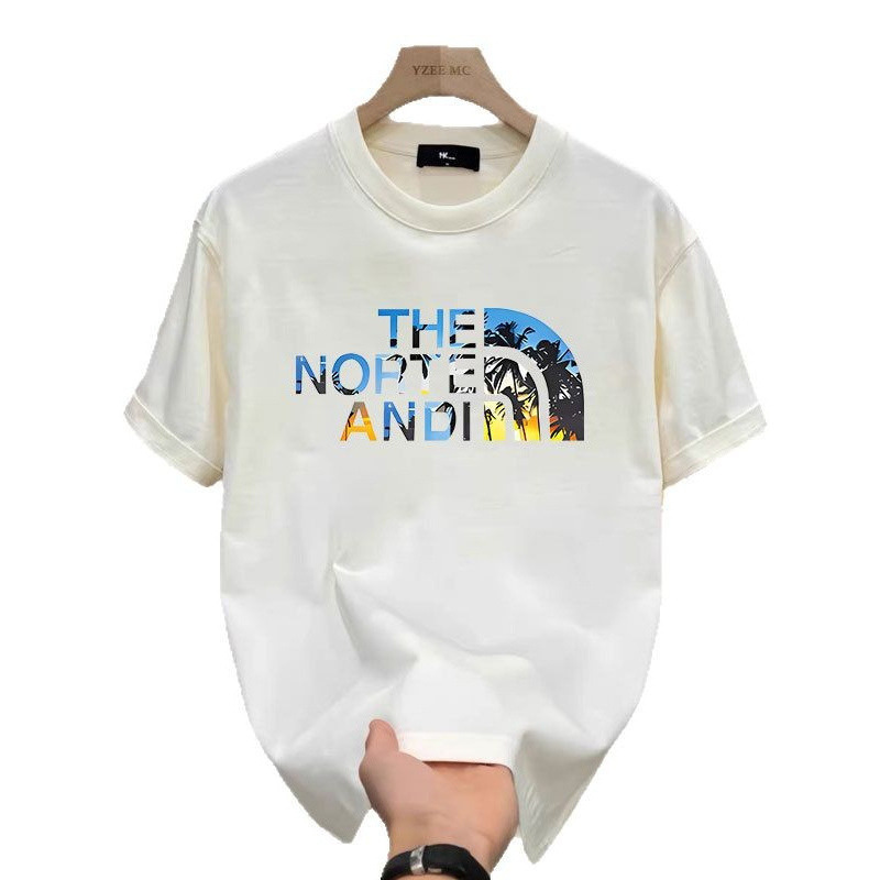 European Size Cross-Border Pure Cotton Exclusively for Overseas Wholesale~Heavyweight Pure Cotton Short-Sleeved T-Shirts for Men and Women, Summer Trendy Loose