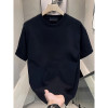 European Size Cross-Border Pure Cotton Exclusively for Overseas Wholesale~Heavyweight Pure Cotton Short-Sleeved T-Shirts for Men and Women, Summer Trendy Loose