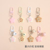 New cute syrup five-pointed star biscuit keychain bag pendant diy handmade jewelry accessories materials wholesale