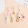 New cute syrup five-pointed star biscuit keychain bag pendant diy handmade jewelry accessories materials wholesale