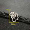 5pcs/pack cross-border new stainless steel ball head girl pendant DIY bracelet necklace earrings jewelry accessories
