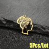 5pcs/pack cross-border new stainless steel ball head girl pendant DIY bracelet necklace earrings jewelry accessories