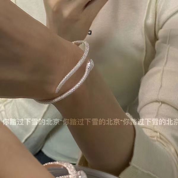 Spirit Snake Series Versatile Simple Design Red Eyed Spirit Snake Adjustable Bracelet High Quality Textured Bracelet Wholesale