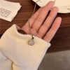 Korean style fashion geometric necklace for women ins cool style spliced ​​clavicle chain sweater chain light luxury niche