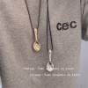 Eat and drink without worries, drawstring design spoon necklace for women 2025 new long sweater chain, light luxury and high-end accessories