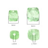 6-8mm glass crystal transparent three-dimensional square beads handmade DIY necklace bracelet accessories decoration materials