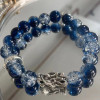 New Chinese-style pop-flower butterfly bracelet for women, sweet and fresh forest beaded bracelet, birthday gift for student girlfriends
