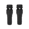 2pcs /Pack Stripping-free Thimble T-shaped Connector Downlight Wiring-free Connector(Black)
