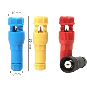 2pcs /Pack Stripping-free Thimble T-shaped Connector Downlight Wiring-free Connector(Black)