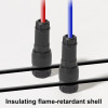2pcs /Pack Stripping-free Thimble T-shaped Connector Downlight Wiring-free Connector(Black)