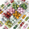 10mm Glass Oil Painting Imitation Ceramic Beads Loose Handmade Beading Material Bracelet