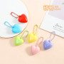 New Color Peach Heart Pendant Creative Small Fresh Bag Diy Keychain Accessories Material