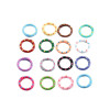 25mm Color Painted Polka Dot Spring Ring Round Open Keychain Diy Doll Accessories