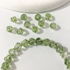 Colorful Glass Four-leaf Clover Flat Bead Bracelet Loose Handmade Diy Making Necklace