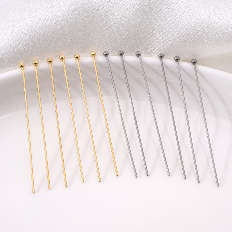 Stainless Steel 9-shaped Needle T-shaped Ball Round Head Positioning Beading Handmade Diy