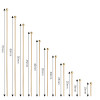 Stainless Steel 9-shaped Needle T-shaped Ball Round Head Positioning Beading Handmade Diy