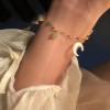 Fashion New Style High-end Temperament Crescent Love Bracelet for Women Niche Design