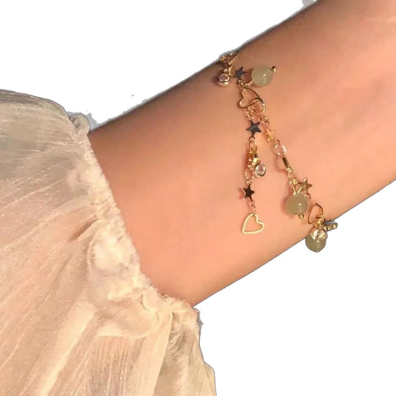 Fashion New Style High-end Temperament Crescent Love Bracelet for Women Niche Design