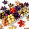 Glass Glazed Imitation Tiger Eye Stone Crystal Beads Diy Bracelet Jewelry Accessories