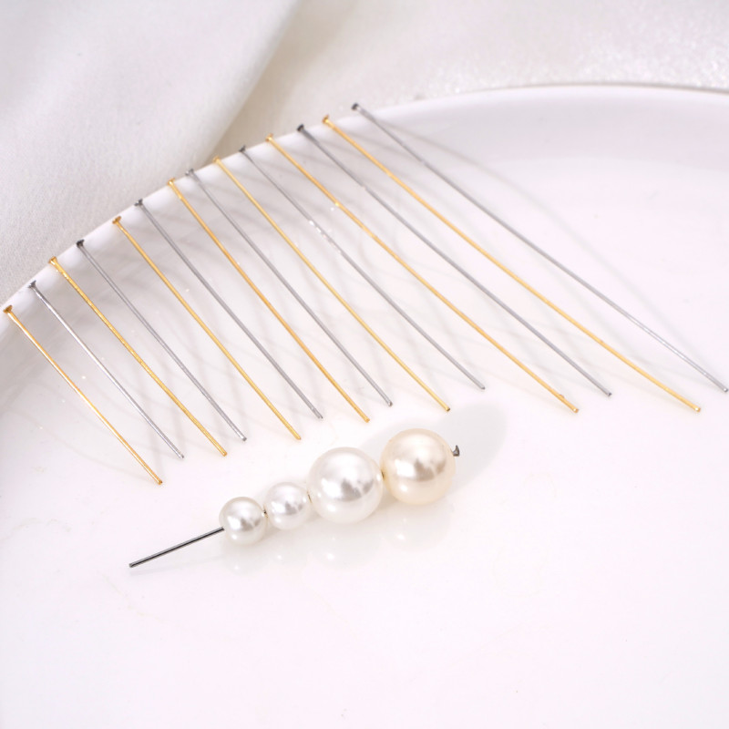 Stainless Steel 9-shaped Needle T-shaped Ball Positioning Beads Beading Diy Handmade