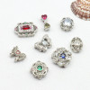14k Gold-filled Color-preserved Micro-paved Zircon Butterfly Spacer Beads Round