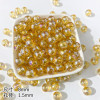 Electroplating Ab Colorful Glass Beads Transparent Diy Material Bracelet Necklace Loose