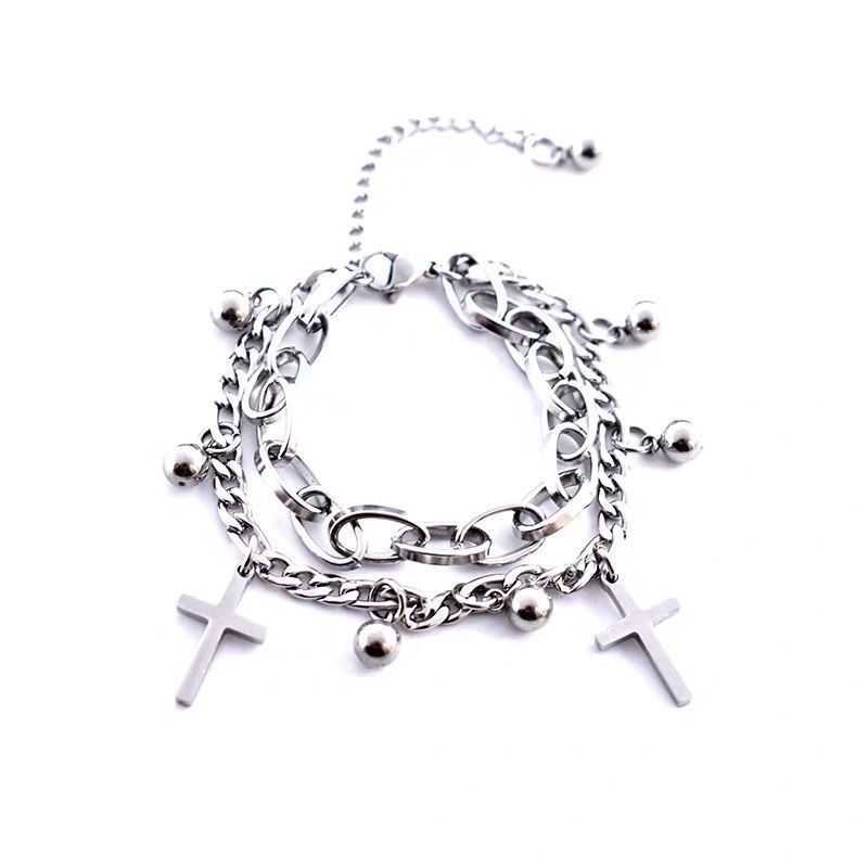 Exaggerated Bracelet Chain Hip-hop Hand Jewelry Cold Style European and American Metal
