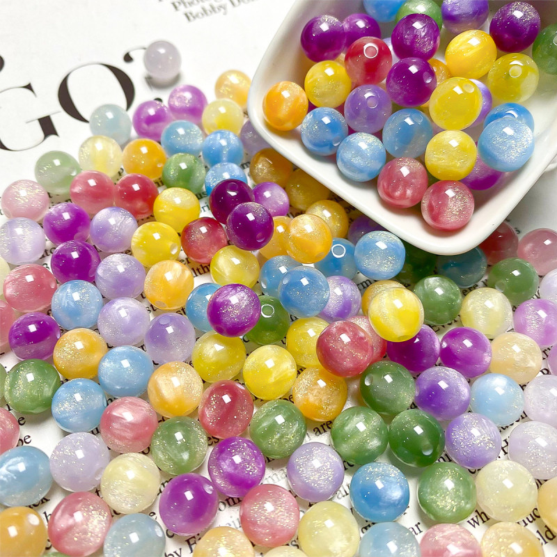 Color-changing Fine Glitter Uv Light-changing Resin Cat's Eye Non-fading Bracelet