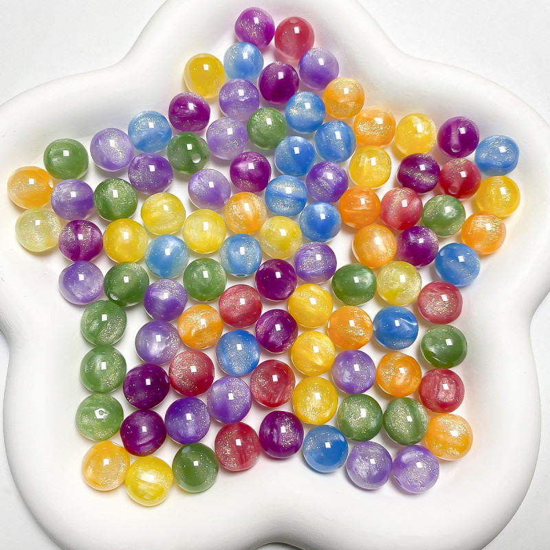 Color-changing Fine Glitter Uv Light-changing Resin Cat's Eye Non-fading Bracelet