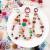 Polyester Through Hole Imitation Teddy Rabbit Fur Mink Fur Ball Separated Beads Hand