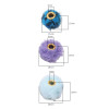 Polyester Through Hole Imitation Teddy Rabbit Fur Mink Fur Ball Separated Beads Hand