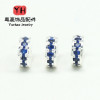 High Color Retention 18k Gold-filled Micro-paved Colored Zircon Spacers Round Diamond