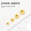 18k Gold-plated Copper Color-preserving Sand Gold Matte Spacer Diy Handmade Beading