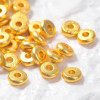 18k Gold-plated Copper Color-preserving Sand Gold Matte Spacer Diy Handmade Beading