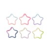 Creative Gradient Zinc Alloy Five-pointed Star Spring Buckle Paint Key Pendant Diy