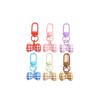 Colorful Creative Striped Bow Door Buckle Keychain Jewelry Pendant Small Fresh Men's and