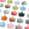 10 Vintage Glass Maple Leaf Loose Beads Hand-strung Handmade Diy Bracelet Necklace