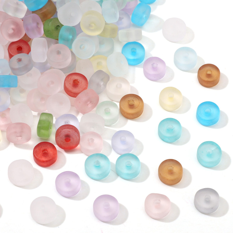 3x6mm High Quality Round Cut Frosted Beads Handmade Diy Bracelet Necklace Jewelry