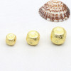 14k Gold-filled Color-protected Hollow Brushed Beads Square Separated Diy Bracelet